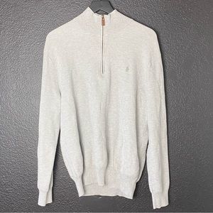Polo by Ralph Lauren Quarter Zip Gray Sweater